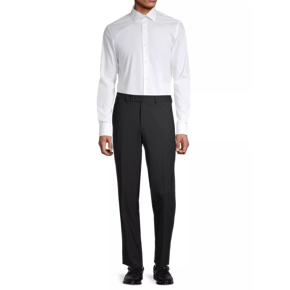 Ted Baker dress pants L Large zip pockets wool TBR1100T Jarrett black $198 mens